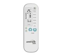 Unitronic Air Telecomando Universale per Condizionatori, 4000 Codici, Display LCD Retroilluminato, Ricerca Automatica, Supporto a Muro