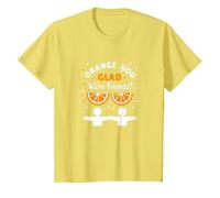 Unity Day Orange You Glad We're Friends? Divertente Regalo di Gioco di Parole Maglietta, Bambini, Limone, 12 Anni