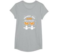 Unity Day Orange You Glad We're Friends? Divertente Regalo di Gioco di Parole Maglietta, Ragazze, Grigio Melange, L