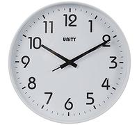 Unity Orologio da parete, Fradley, Silenzioso, Moderno, Bianco, 30 cm