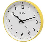 Unity Orologio da parete, Fradley, silenzioso, moderno, giallo, 30 cm