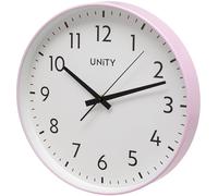 Unity Orologio da parete, Fradley, silenzioso, moderno, rosa scuro, 30 cm