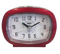 Unity Sveglia con segnale acustico con luce LED, Rossa, 9 x 7,5 x 4,5 cm