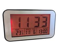 Unity Sveglia LCD, nero opaco, 12 x 7 x 5 cm