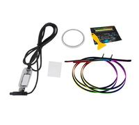 UniVe-rs&al Luci Ambientali Auto Baceyong LED Interni RGB Symphony Atmosfera Lampada LED USB APP Controllo Remoto Musica Luce, 2 barre luminose