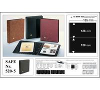 Universa Anello Binder Safe 520 5 Nero + 5x 522 Copertine 4 Scomparti 185x128mm