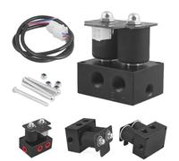 Universal 12V Solenoid Valve Air Ride Suspension Manifold Pneumatic Shock Absorber Solenoid Valve Set (0-200psi)
