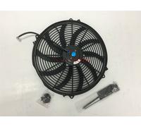 Universal 16 inch 12V volt Electric Cooling Fan Thermo Fan + Mounting kits new