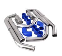 Universal 2.5'' Aluminum Turbo Intercooler Piping Pipe Kit & Clamp Chrome Nuovo