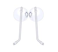 Universal 2pcs 8MM 10MM Specchietti Per Moto Specchio Rotondo Specchi Per Moto A Stelo Lungo compatibili(Chrome)