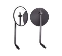 Universal 2pcs 8MM 10MM Specchietti Per Moto Specchio Rotondo Specchi Per Moto A Stelo Lungo compatibili(Nero)