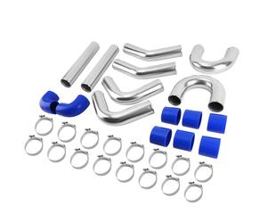 Universal 3" 76mm Aluminum Intercooler Turbo Piping Pipe Kit Tubo in alluminio