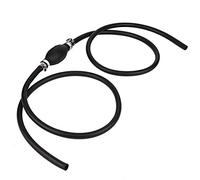 Universal 3/8 Inch Fuel Line Assembly with Primer Bulb | Low - Permeation Hose & Check Valve | Marine Boat/RV/Tractor Gas Line Upgrade | 6ft Hose, 2 Clamps