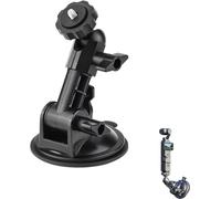 Universal 360 ° regolabile Montaggio di aspirazione per Insta.360 X5, Osmo Pocket 3 & Go. Pro, supporto per fotocamera d'azione con vite da 1/4" per Insta.360, perfetto per parabrezza