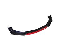 Universal 4PCS Car Front Bumper Lip Body Kit Spoiler Splitter Diffusore Canard Splitter Plastica ABS JUNOOS(Red Carbon Look)