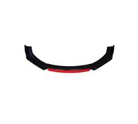 Universal 4PCS Car Front Bumper Lip Body Kit Spoiler Splitter Diffusore Canard Splitter Plastica ABS JUNOOS(Red Black)