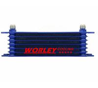 Universal 7 Row AN10 Engine Transmission 248mm Oil Cooler Trust Style BLUE new