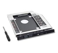 Universal 9,5 mm 2nd Box Caddy Bay SATA HDD SSD to CD DVD RW BD Blu Ray ROM ODD Hard Disk Drive Adapter SSD alloggiamento drive adattatore | alluminio |