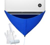 Universal AC Cleaning Service Bag - Waterproof Deep Maintenance Shield, Large Coverage Washing Cover, Professional HVAC Drainage System | For Wall-Mounted Air Conditioners Home Office
