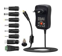 Universal AC to DC Power Adapter HUIOP Adattatore di alimentazione universale da CA a CC da 30 W con porta USB da 5 V 2,1 A, caricabatterie CA plug-in Tensione di uscita regolabile da 3 V a 12 V con 8