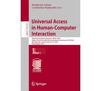 Universal Access in Human-Computer Interaction: 20th International Conference, UAHCI 2026, Held as Part of the 28th HCI International Conference, HCII ... July 26-31, 2026, Proceedings, Part I: 16710