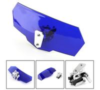 Universal Adjustable Windshield Screen Extension Deflector For Honda Yamaha Blue