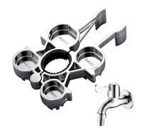 Universal Aerator Key, Faucet Repair Wrench, Adjustable Tool with Compact Design, Dishwasher for Residential Plumbing, Multi-Function Wrench with Lightweight Build, Home Workshop for Bathroom