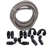 Universal AN8 Tubo Flessibile Del Carburante x 20feet/6M 45°, 90°,180° montag