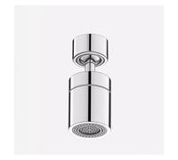 Universal Anti-Splash Kitchen Faucet Spray Head, Rotatable Tap Extender a 360° con 2 modalità spray, flessibile Shower & Bubbler Nozzle, Household Sink Adapter Accessory (Silver Dual Mode)