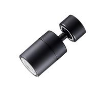 Universal Anti-Splash Kitchen Faucet Spray Head, Rotatable Tap Extender a 360° con 2 modalità spray, flessibile Shower & Bubbler Nozzle, Household Sink Adapter Accessory (Black Dual Mode)