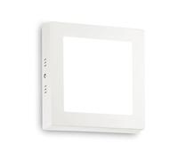 Applique Moderna Square Universal Alluminio-Plastiche Bianco Led 13,5W 3000K D17