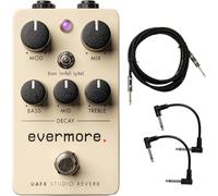 Universal Audio UAFX Evermore Studio - Pedale riverbero con cavo per strumenti e 2 cavi patch