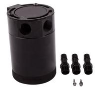 Universal Baffled 3-Port Oil Catch Can Tank Reservoir Air-Oil Separator 3/8" NPT