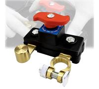 Universal Battery Disconnect & Leak Protector, 12V/24V Waterproof Durable Solid Copper Conductivity Car Battery Disconnect Switch, Car Boat Truck Power Cuts Off Switch (Pure Copper Version,1PC)