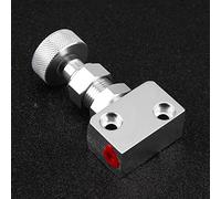 Universal Brake Proportioning, Valve Motorsport Regolabile in Alluminio per Auto 150PSI 1200PSI Ripartitore Frenata Regolatore di Pressione di Spegnimento Tipo a Vite Nero per
