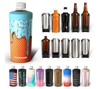 Universal Buddy XL - Raffreddatore per lattine e bottiglie da 340,2 g, 453,6 g, 567 g e 680,4 g, mantiene le bevande fresche per oltre 12 ore (gelato blu)