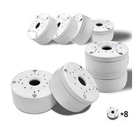 Universal Bullet Camera Junction Box Mount Staffa di montaggio a parete, cavo nascosto impermeabile giunzione scatola di montaggio (8 set)