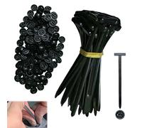 Universal Cable Tie Buckle, 100 fascette stringicavo in nylon per supporto auto, autoadesive con chiusura lampo, fascette universali push mount, per riparazione auto