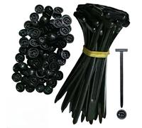 Universal Cable Tie Buckle, 50 fascette in nylon per supporto auto, autoadesive con chiusura lampo, fascette universali push mount, per riparazione auto