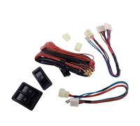 Universal Car Electric Power Window Switch Kit with Wire Harness 12V for 2 doors