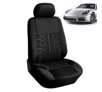 Universal Car Seat Covers - Polyester Front Seat Protector Set | Breathable Washable Cover with Anti-Slip Backing for Daily Driving, Commuting, Travel, Racing and Vehicle Seat Protection