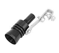 Universal Car Turbo Sound Whistle, Tubo di Scappamento Lega di Alluminio Rumore Sound Enhancer Turbo Sound Tail Gola Tubo Scarico Tubo Scarico Valvola Scarico Fischietto per Auto Parte Mod(Nero)