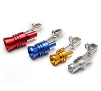 Universal Car Turbo Sound Whistle Vehicle Refit Device Sound Simulator Car Turbmuffler Tubo di scarico Turbo Sound Whistle Terminali di scarico per auto (Color : Nero, Dimensione : S)