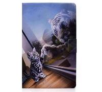 Universal Case for 7 Inch Tablet Custodia,Custodia protettiva in pelle per Fire 7, Huawei MediaPad T3 7 ", Fusion5 7", Galaxy Tab A 7.0, Lenovo Tab E7 / Tab3 7 Essential