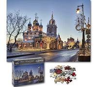 Universal Castle 1000 Pezzi Puzzle Paysage Panorama Landmark Europe Foto Adulti Classico XXL Puzzle Giocattolo Regalo (Slavic Winterland)