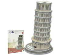 Universal Castle 3D Puzzle Grande Architettura Divertimento Fai Costruzione Modello Craft Kit Educazione Giocattolo Adulti Bambini Casa Decorazione Regalo (Leaning Tower of Pisa 31 Pieces)
