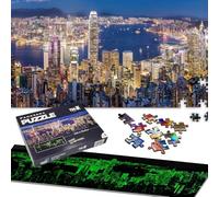 Universal Castle Bagliore Nel Buio 750 Pezzi Puzzle Adulti Paesaggio Panorama Foto Punto Riferimento Classico Puzzle (Victoria Harbour, HK)