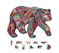 Universal Castle Cartone Per Puzzle a Forma Di Animali Collezione Puzzle Giocattolo Regalo Per Adulti e Bambini Istruzione Regalo Divertente (Bear w/Puzzle Glue)