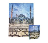 Universal Castle Puzzle 1000 Pezzi della Moschea Blu di Istanbul - Puzzle per Adulti Decorazione per la Casa Grande Formato Arte Turca (Sultan Ahmed Mosque, Istanbul Turkey)