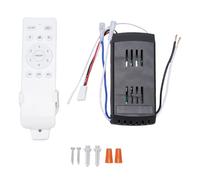 Universal Ceiling Fan Remote Control Kit with Receiver and Timer, 6 Speeds Battery Operated Wireless Ceiling Fan Light Controller Receiver Ceiling Speed Switch